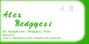 alex medgyesi business card